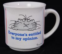 Boynton EVERYONE'S ENTITLED TO MY OPINION Cat Coffee Mug